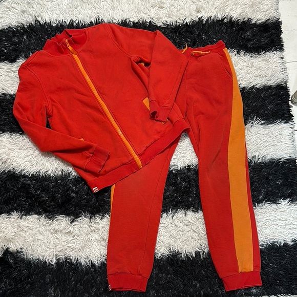 Lego x Target Boy’s Red and Orange Tracksuit Set, Sz Large - Picture 1 of 12